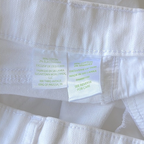 Lilly Pulitzer South Ocean High-Rise Skinny Jeans Resort White Double Raw Hem - Picture 13 of 15